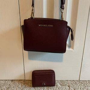 Michael Kors Purse with Matching According Wallet
